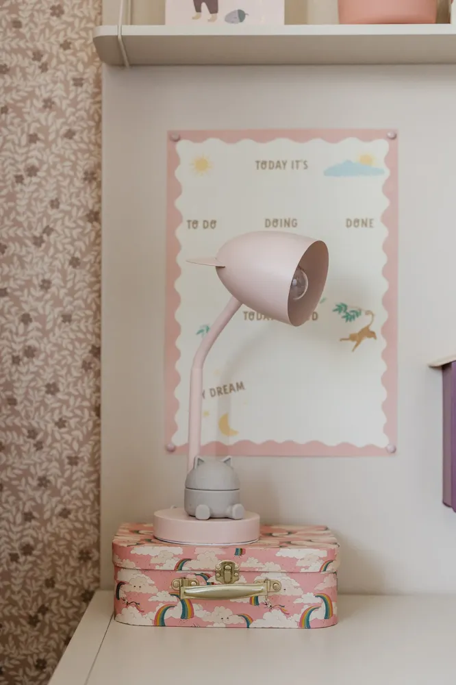 Lampe de bureau avec oreilles - Rose