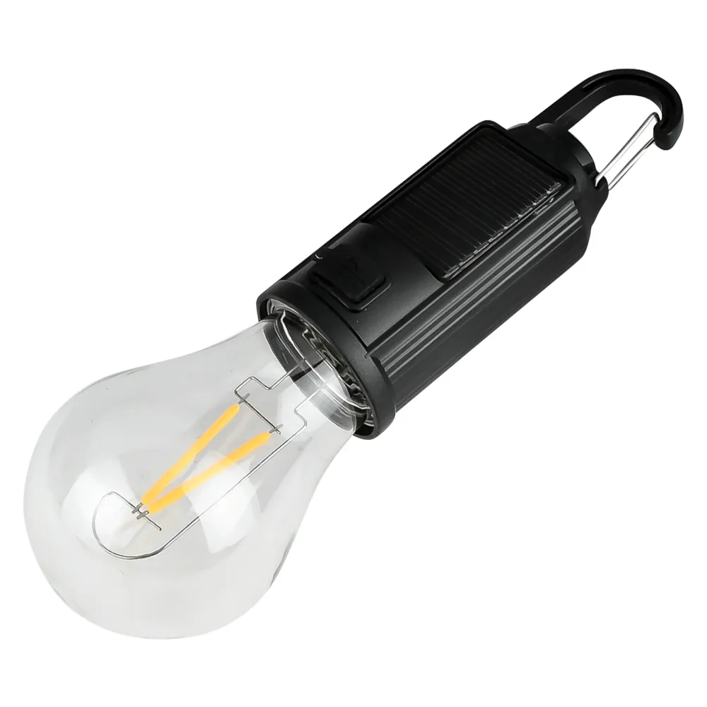 Lampe de camping avec mousqueton solaire 4 pcs