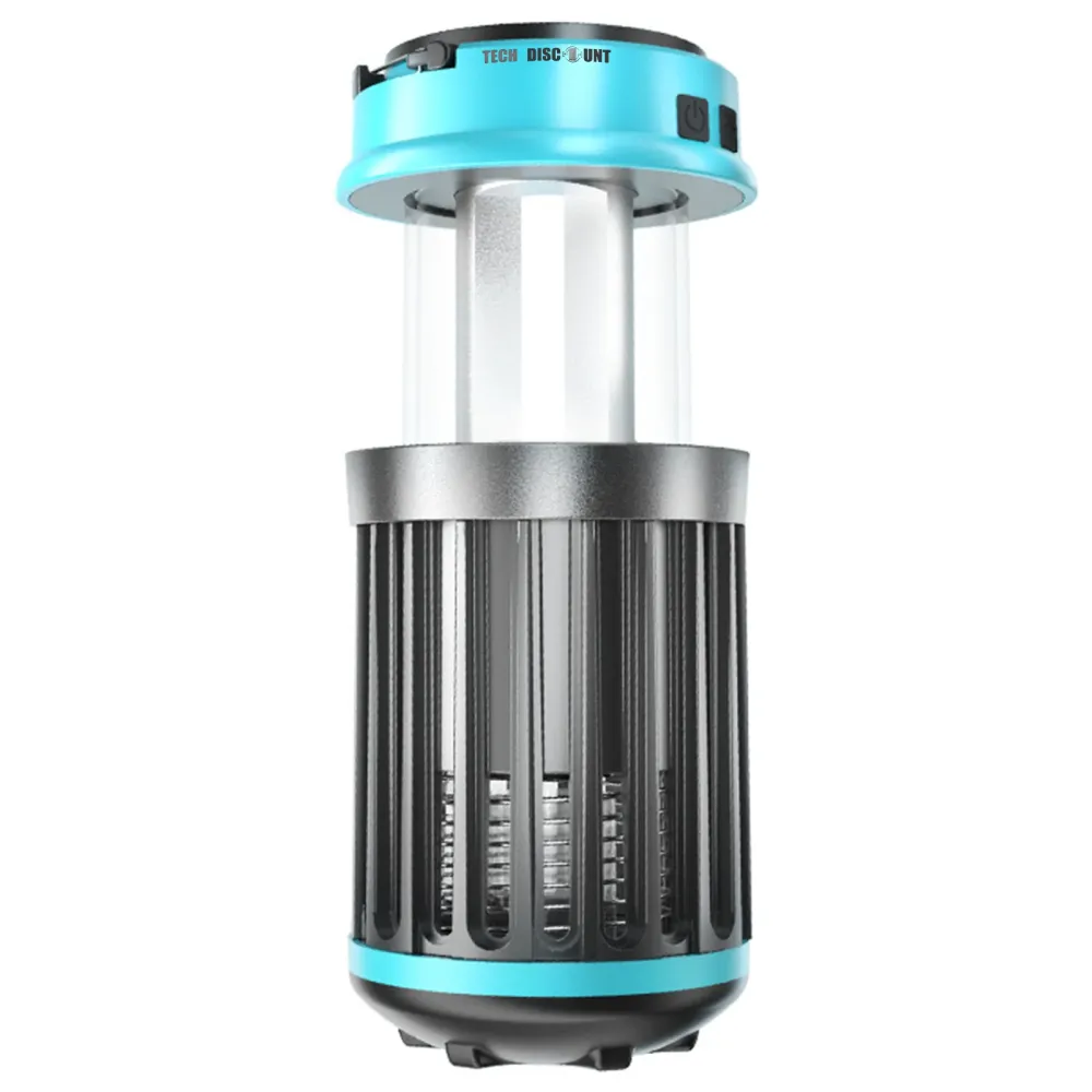 TD® Lampe de camping d'urgence extérieure USB point culminant rechargeable étanche LED lampe anti-moustique camping éclair...