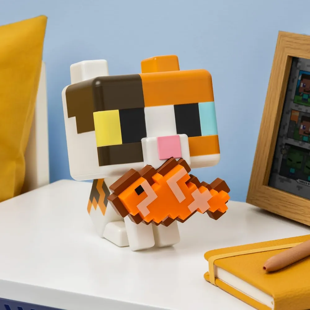 Lampe 3D Chat Minecraft à Changement de Couleur