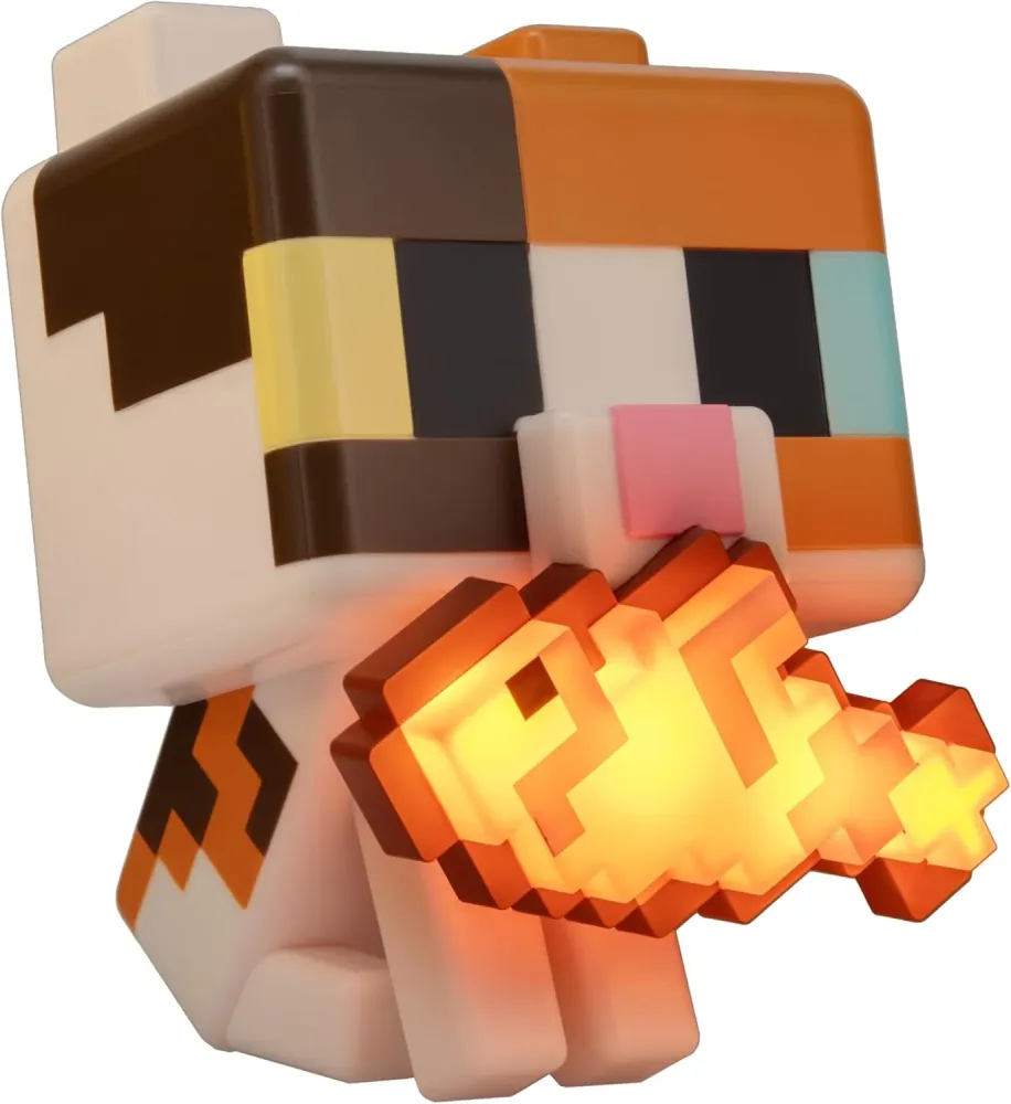 Lampe 3D Chat Minecraft à Changement de Couleur