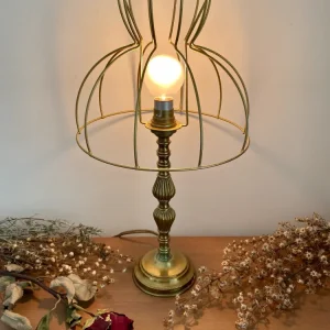 Lampe de chevet ancienne en laiton