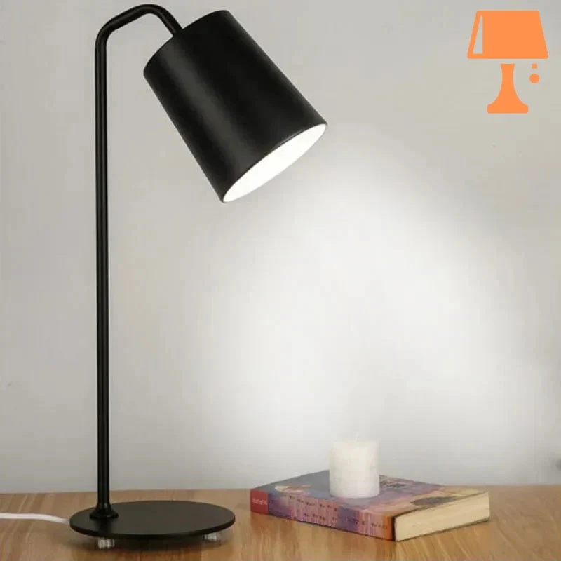 Lampe de Chevet en Fer Noir