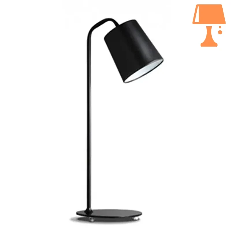 Lampe de Chevet en Fer Noir