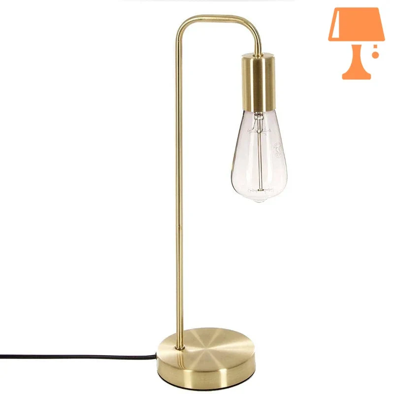 Lampe de Chevet Laiton Doré