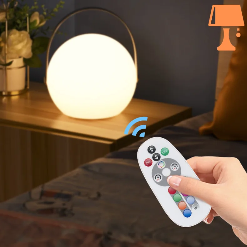 Lampe de Chevet Sans Fil Avec Télécommande
