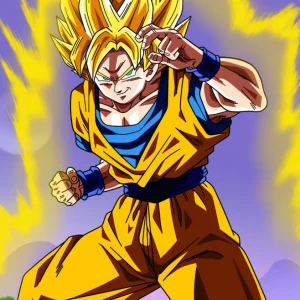 Lampe Dragon Ball Z<br>Goku Guerrier Saiyan