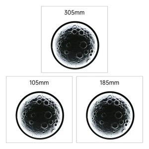 Lampe de fenêtre arrière de voiture, lampe latérale en relief, lampe décorative en forme de lune