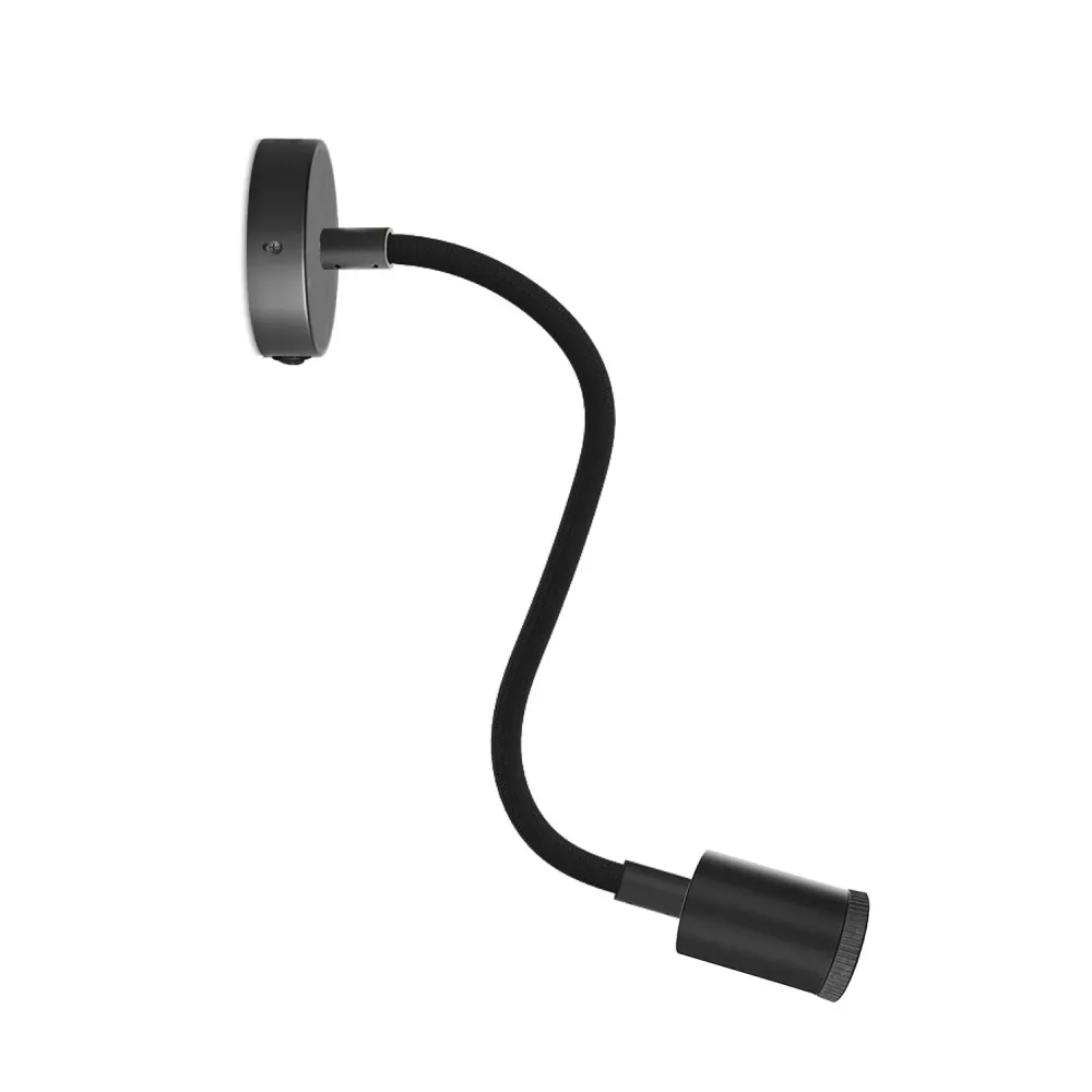Lampe Fermaluce Flex 30 avec mini pavillon avec interrupteur et mini spot GU1d0 - Noir