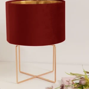 Lampe Gracy Doré Rouge Cerise · Déco ·