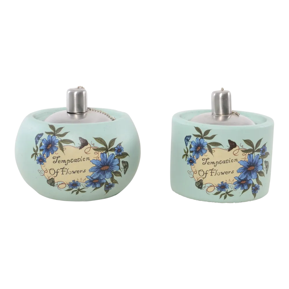 Lampe à huile Azul ø14,5x18cm aqua