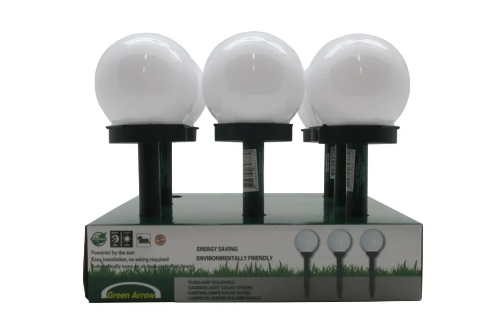 Lampe de jardin solaire boule