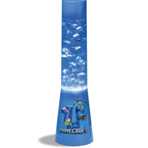 Lampe à lave Minecraft scintillante avec icônes flottantes