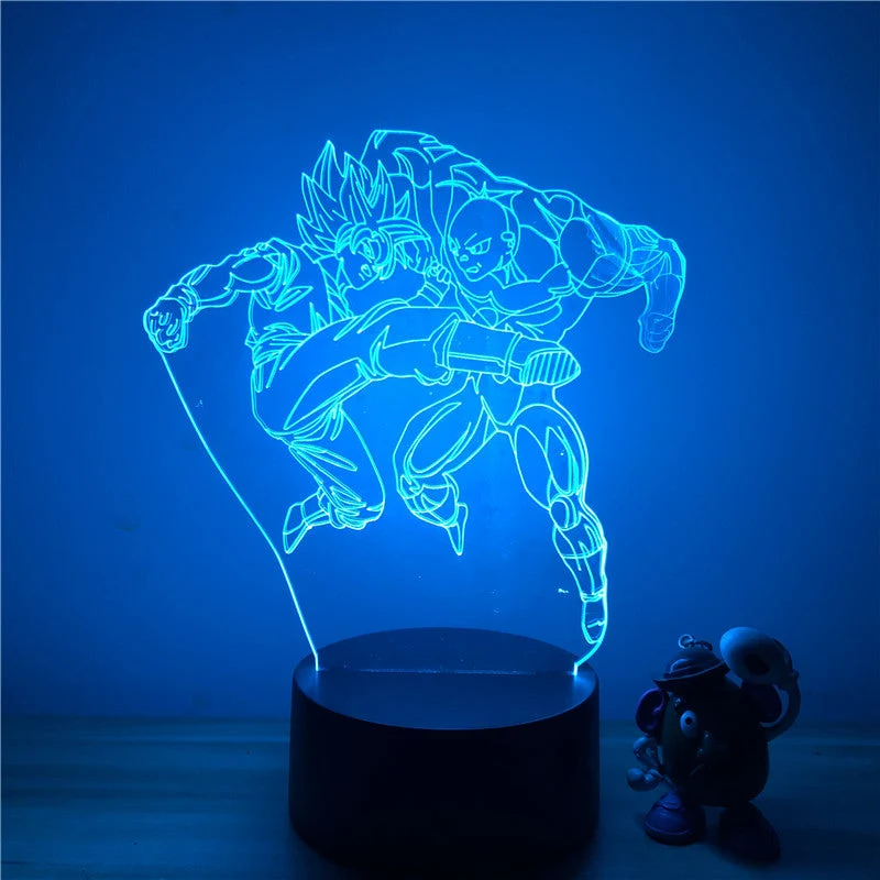Lampe LED 3D Dragon Ball</br> Goku vs Jiren le Gris