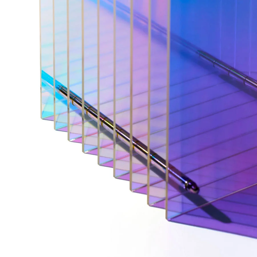 Lampe Lop rectangle Dreamy iridescente
