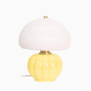 Lampe Madeleine jaune D22 H25cm