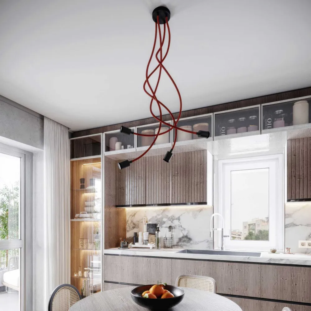Lampe Mini Spot SPOTLIGHT GU1d0 Flex 90 de plafond - Noir