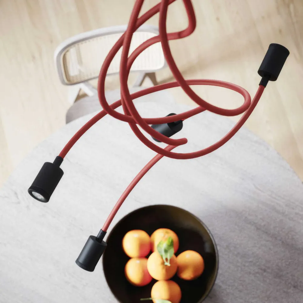 Lampe Mini Spot SPOTLIGHT GU1d0 Flex 90 de plafond - Noir