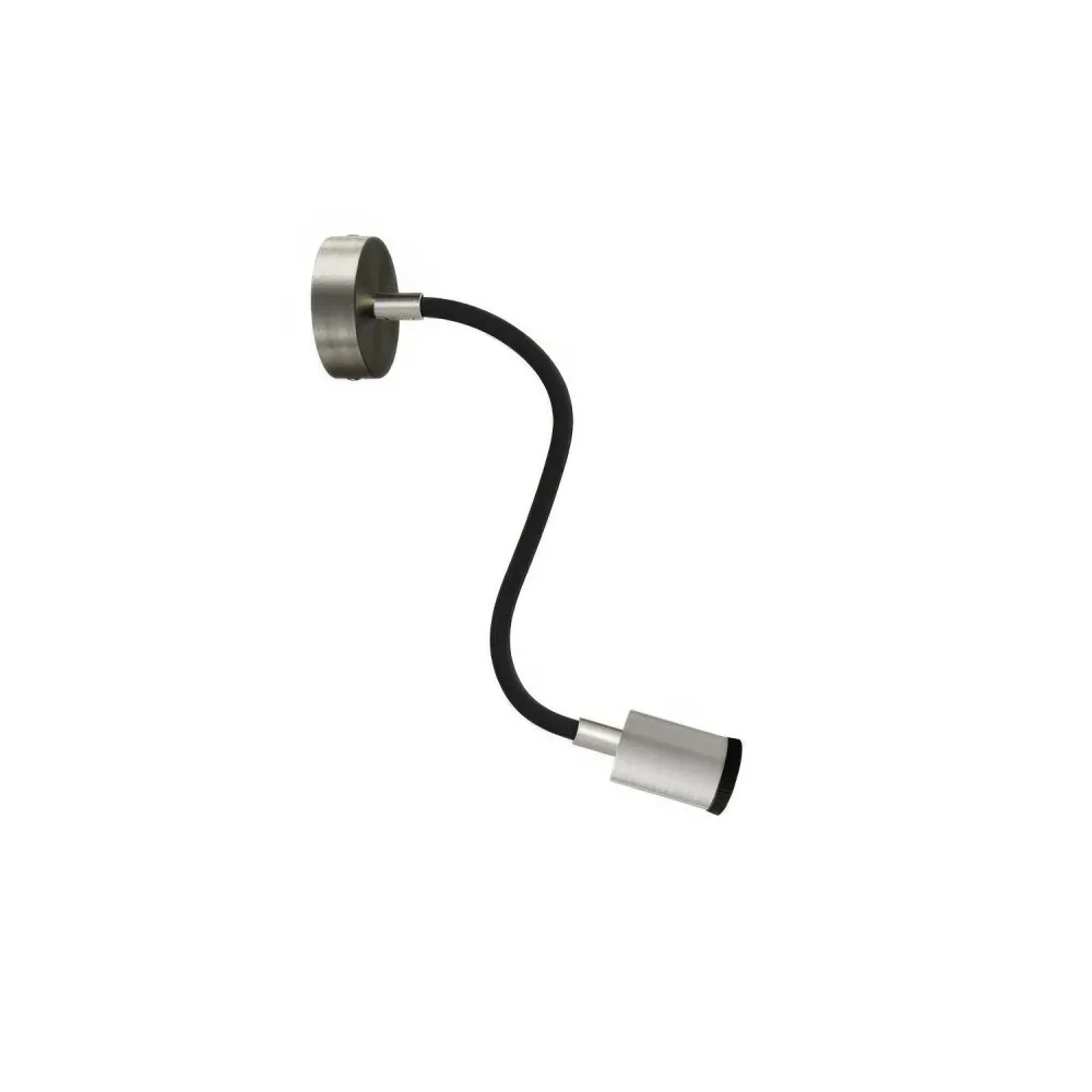 Lampe Mini spot SPOTLIGHT GU1d0 Flex 30 murale et plafond - Titane satiné