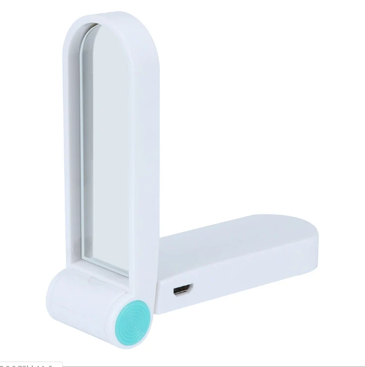 TD® Lampe de miroir rechargeable USB pliable pour petit livre à LED