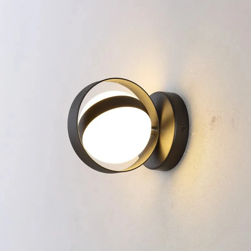 Lampe murale LED circulaire cadre rotatif