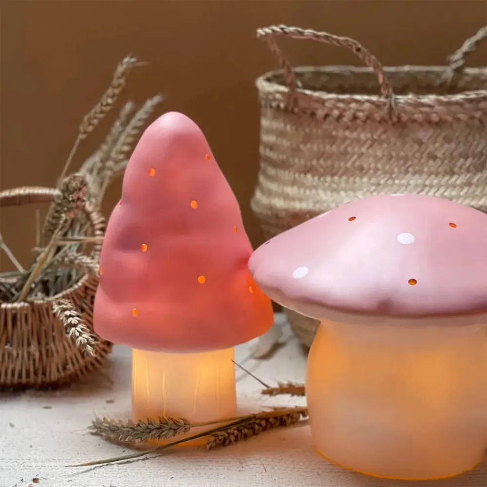 Lampe Petit Champignon - Vintage Rose