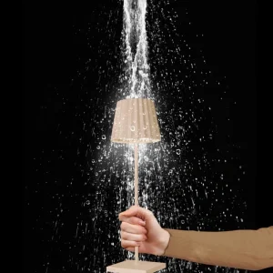 Lampe plissée - Beige