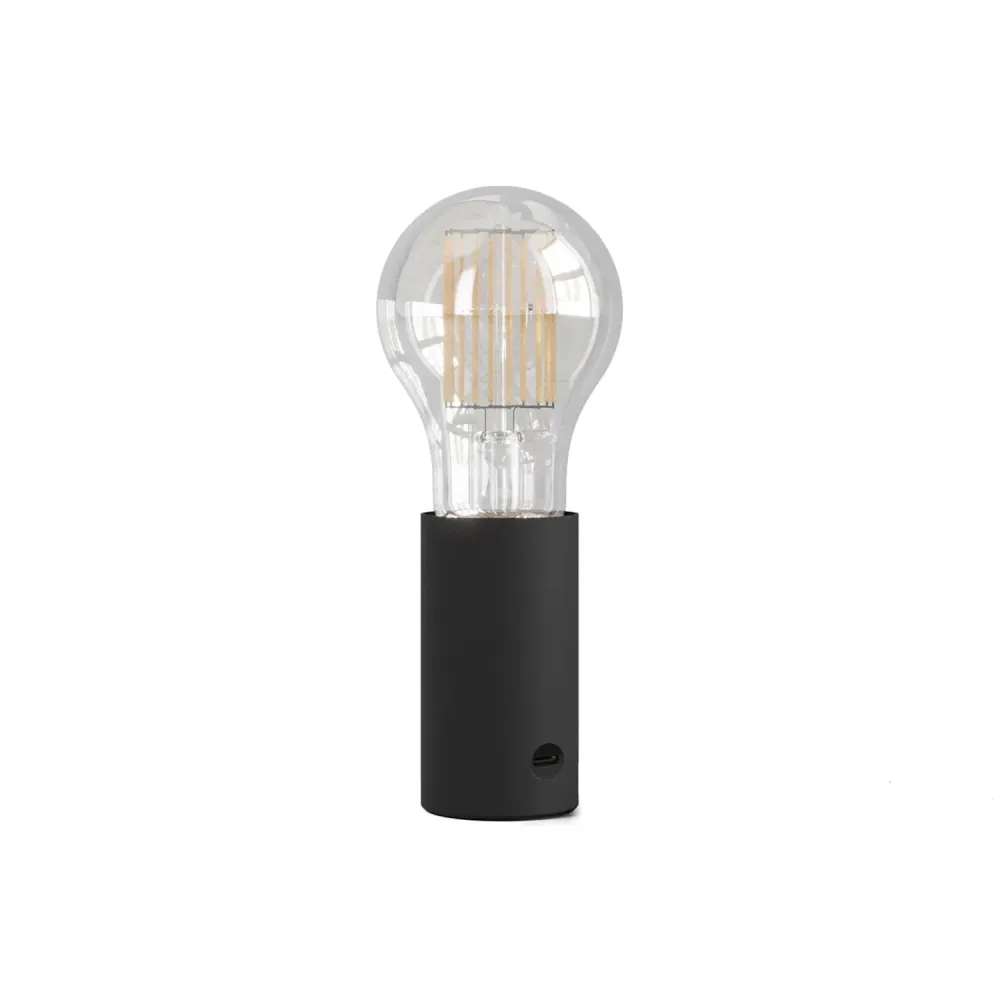 SI ! Lampe portable à 5V avec ampoule A60 - Noir