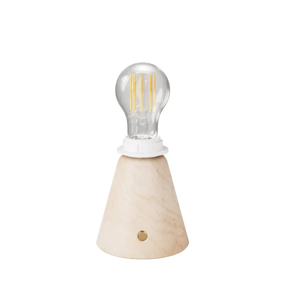 Lampe portable rechargeable Cabless11 avec ampoule goutte et prédisposition pour abat-jour - Neutre