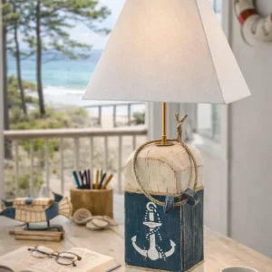 Lampe à poser artisanale “Bouée" - Grand modèle