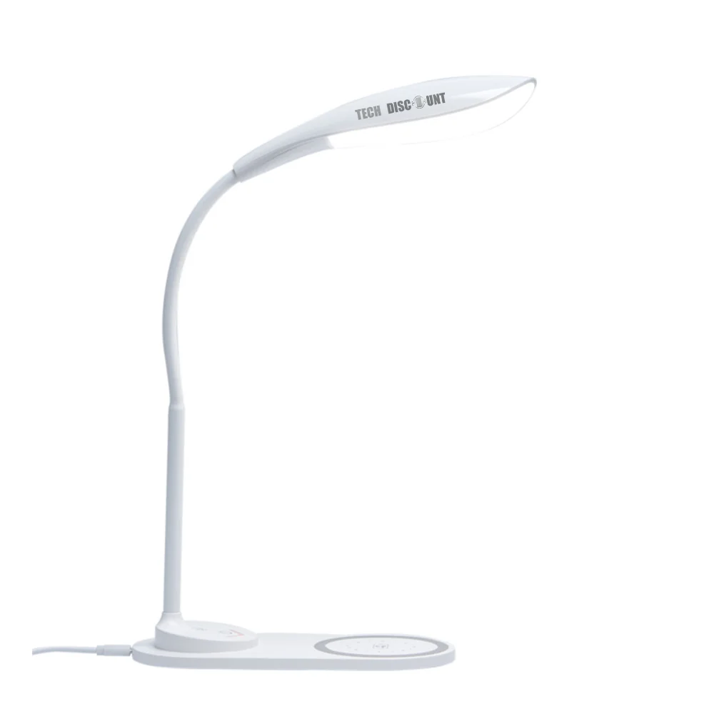 TD® Lampe à poser ，Bouton tactile 10W ，Chargement rapide sans fil pour les téléphones portables，Veilleuse de chevet