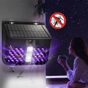 Lampe Solaire Anti-Insectes 2 en 1