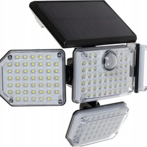 Lampe solaire LED automatique - 171 LED - Détecteur de mouvement - Énergie solaire - Éclairage de jardin pour clôture et mur