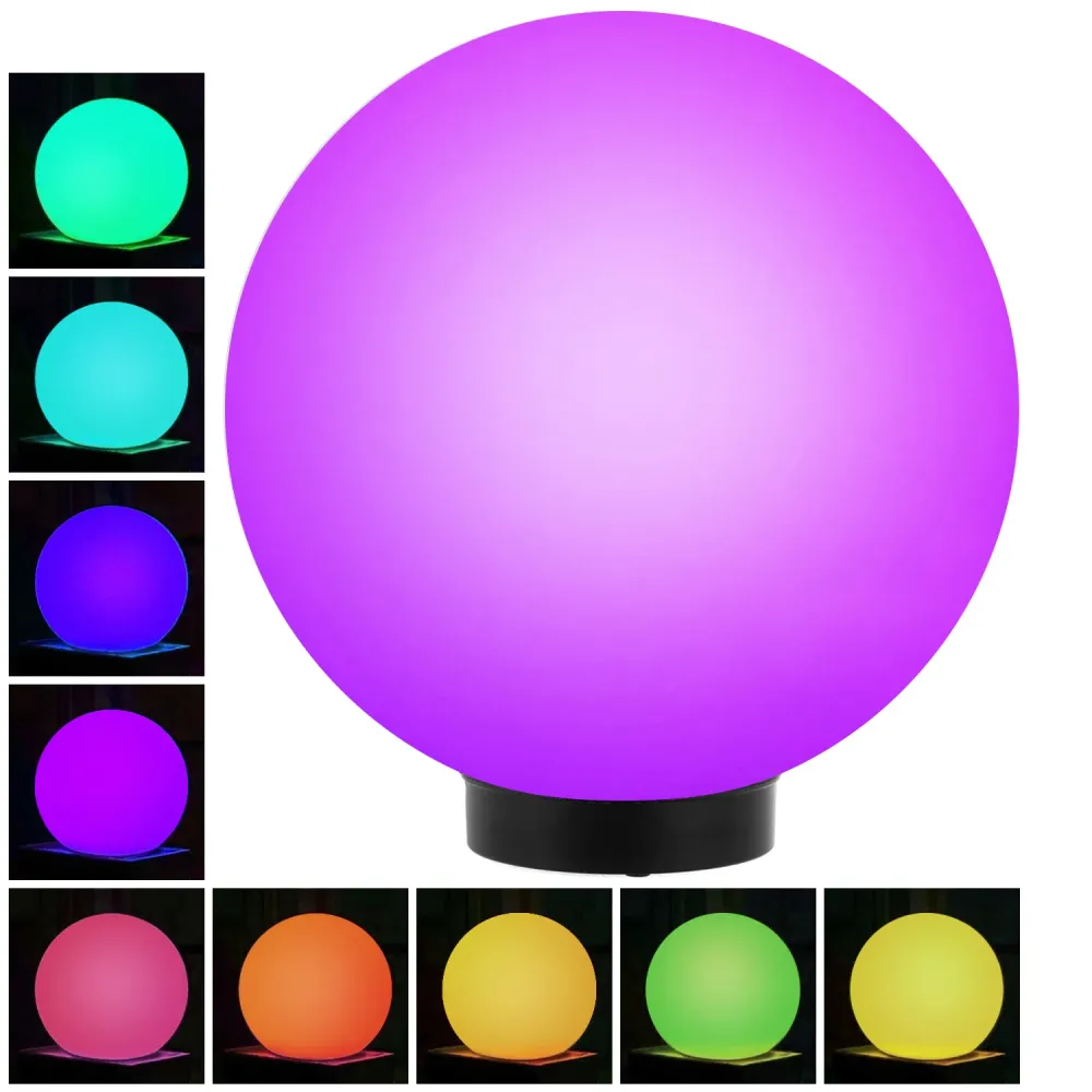 Lampe solaire LED extérieure sur pied colorée 30x30x63cm GB167