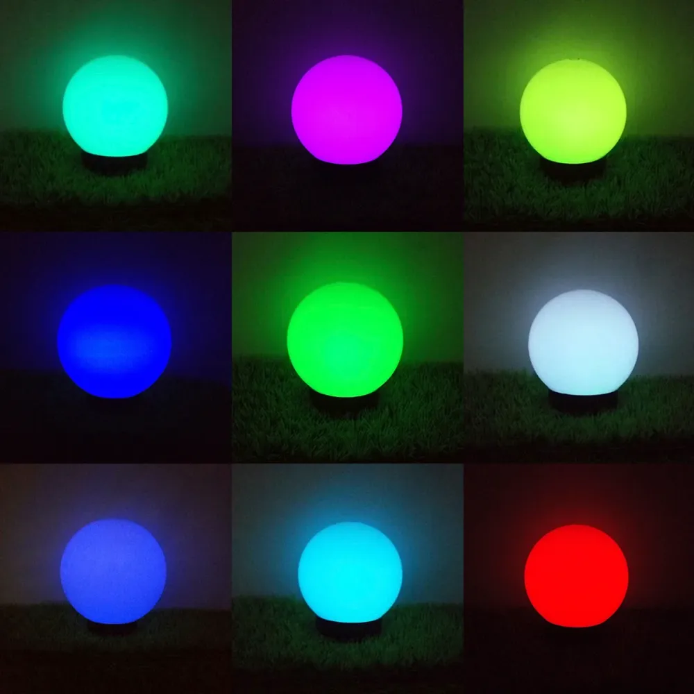 Lampe solaire LED extérieure sur pied colorée 30x30x63cm GB167