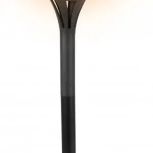 Lampe solaire LED flamme 72 lumières - torche électrique solaire LED 77 cm plastique orange/noir - Lampes solaires de jard...