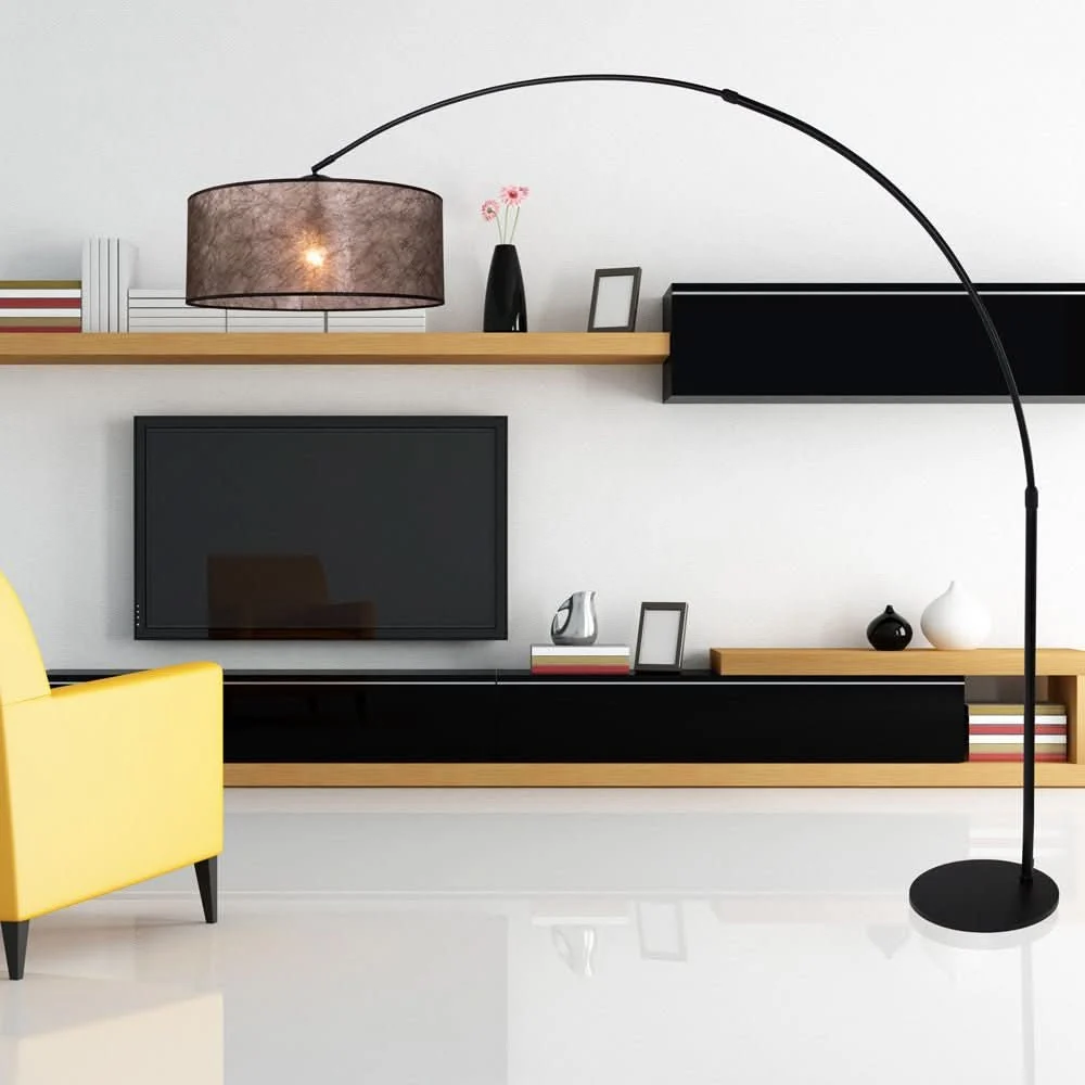 Lampe Sur Pied Noir Sizzoflor | Jyla