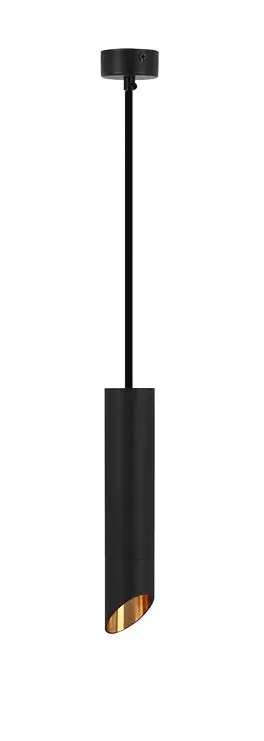 Lampe suspendue | 4 | Noir avec de l'or à la LED
