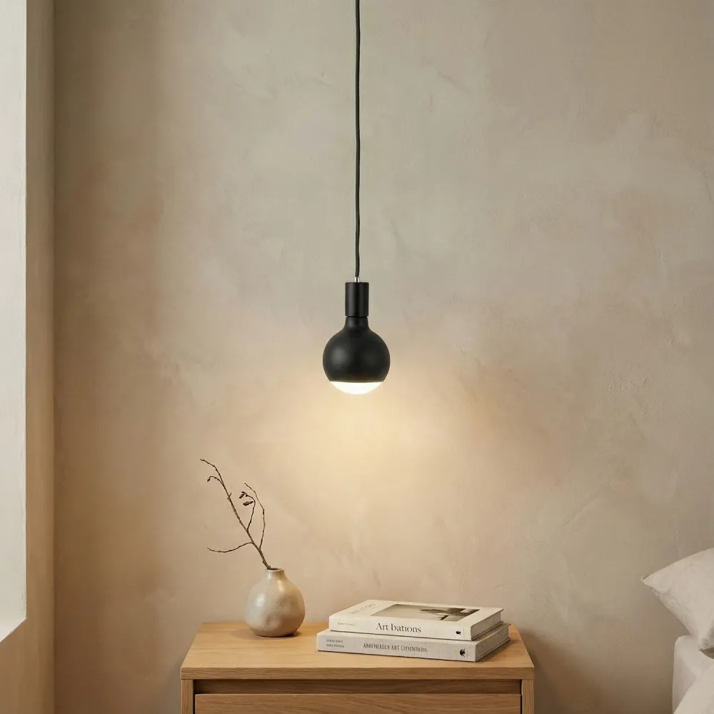 Lampe à suspension Filotto Metallico avec Ampoule Lucia - Noir