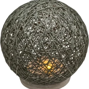 Lampe de Table Atmosphera Wire D18,5x18cm - Batterie non incluse - Gris