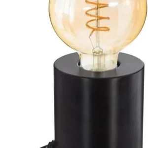 Lampe de Table Design Noir - Diamètre 9 x hauteur 10,5 cm -
