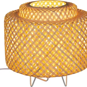 Lampe de table Liby sur pieds naturel - Bambou - E27 - H27