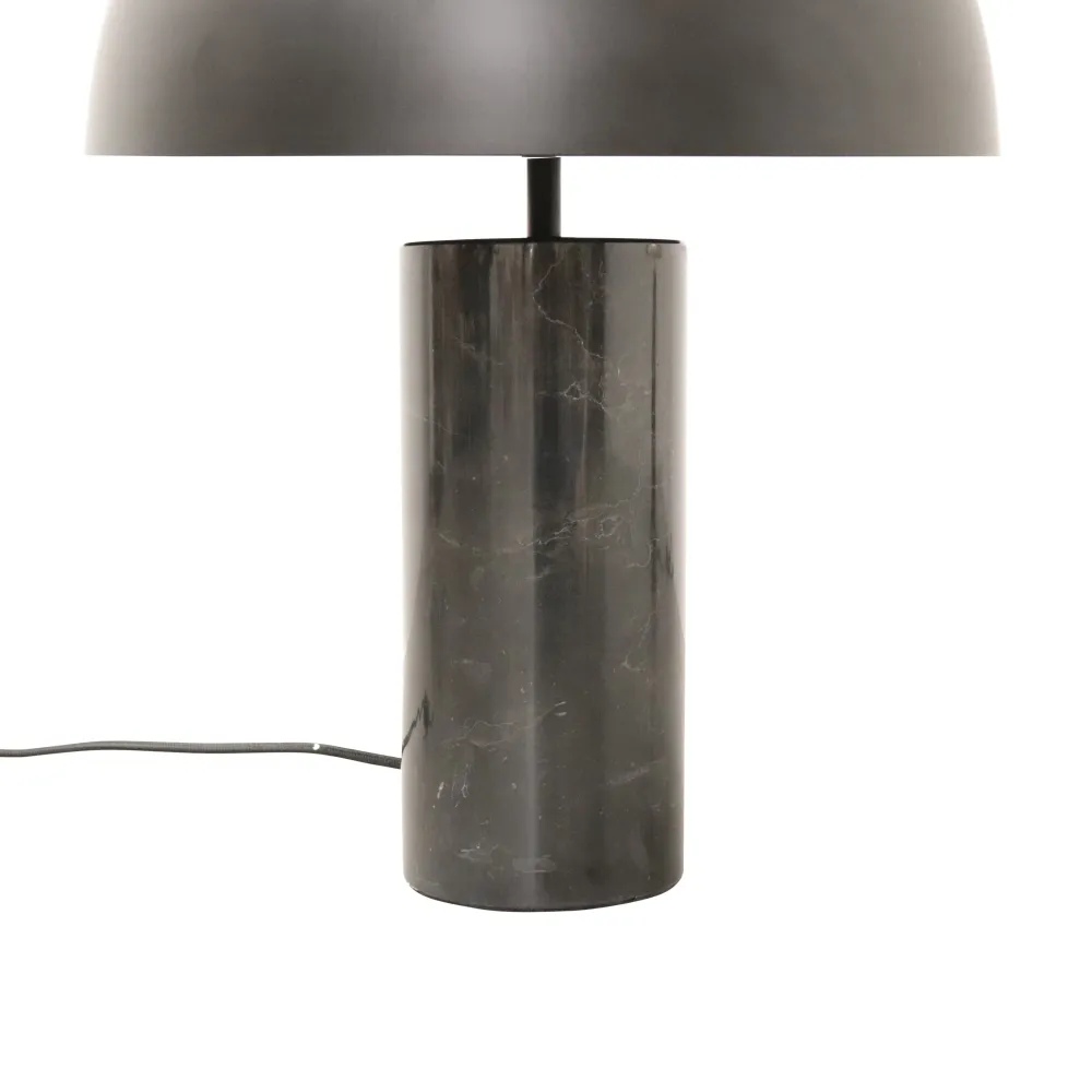 Lampe de Table Noire - Mia - Marbre Noir/Noir