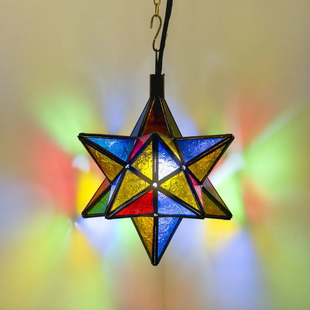 Lampe étoile en cristal arabe A14 27x24