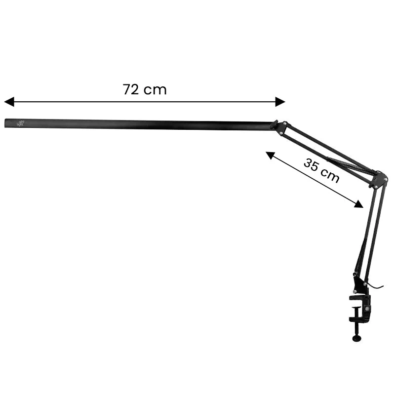 Lampe de traitement LED all4light Lashes Line 2 noire avec support