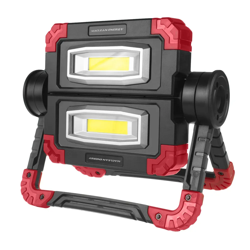 Lampe de travail Maclean LED COB, 300 lm, 3 modes d'éclairage, température de couleur 6500K, MCE439 + 4x Varta Industrial...