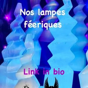 Lampe usb en spirale de sélénite