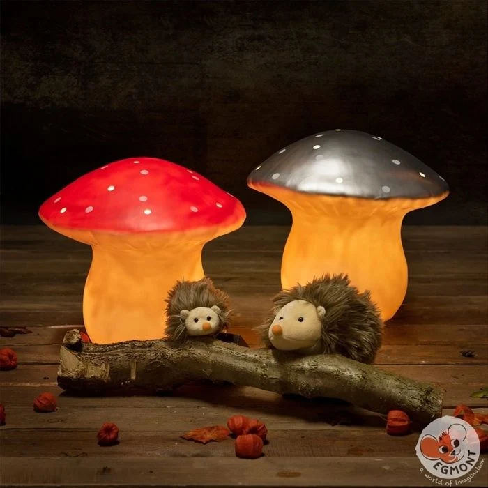 Lampe veilleuse champignon rouge LED grand modèle
