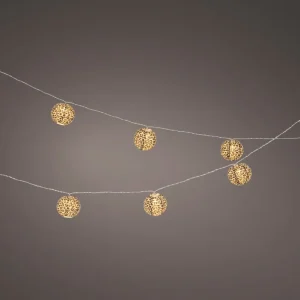 LAMPIONS LED 10 guirlandes déco leopard fixe extérieur 2,7 m