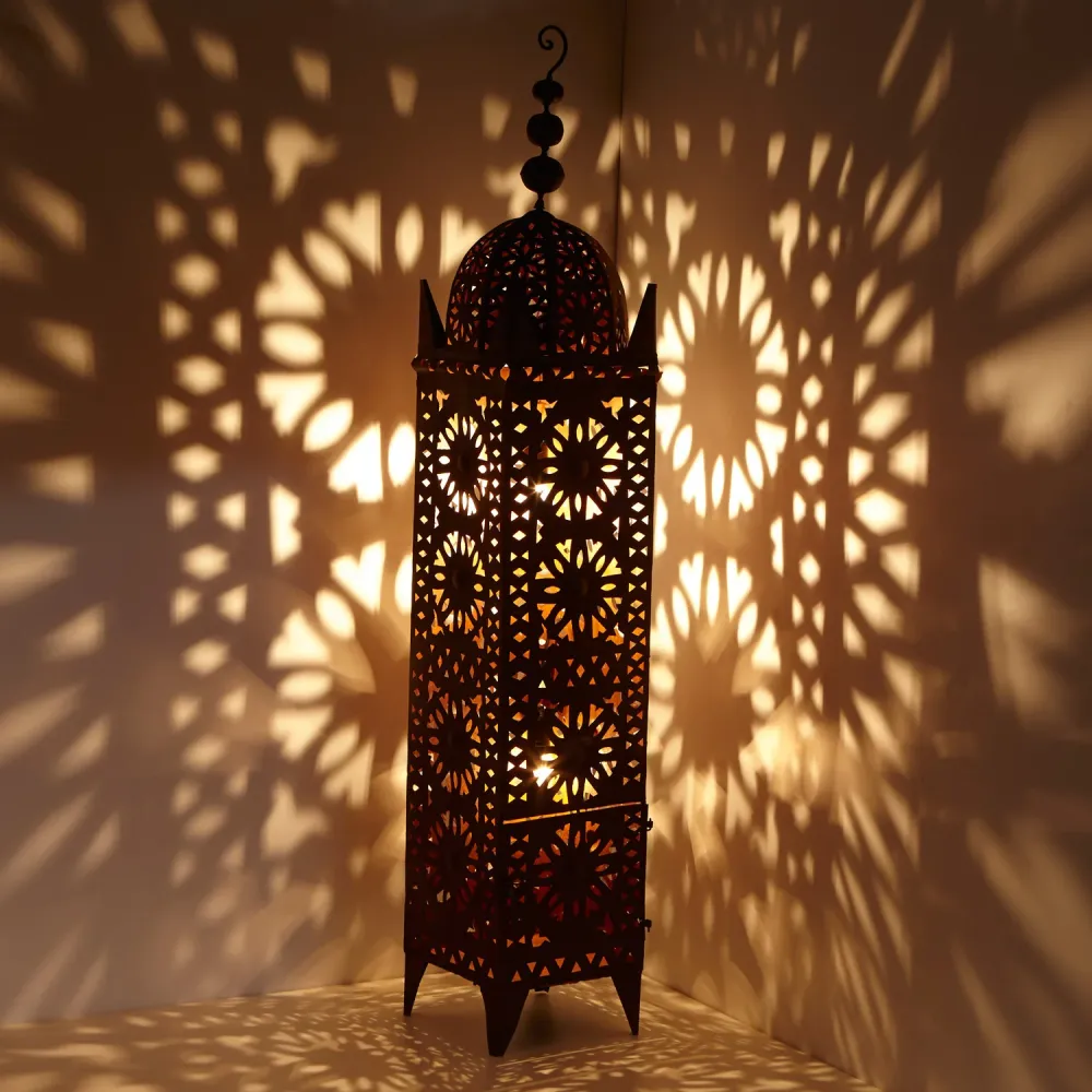 Lanterne marocaine en fer Hilal H144